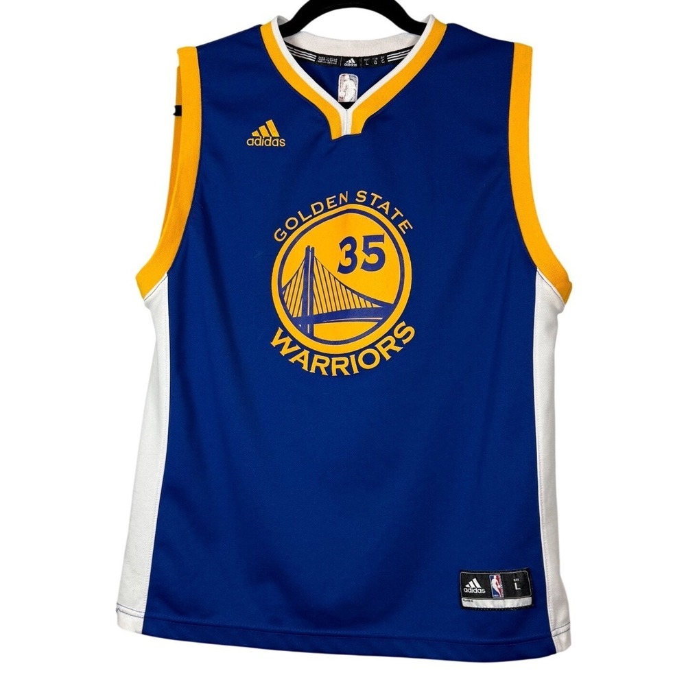 Kevin Durant #35 Golden State Warriors Adidas 2016 NBA Jersey, Youth Size L